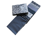 Fat quarters bundle with polka dots, stars, floral, stripe, checkered pattern